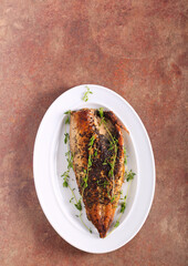 Spicy herb grilled mackerel