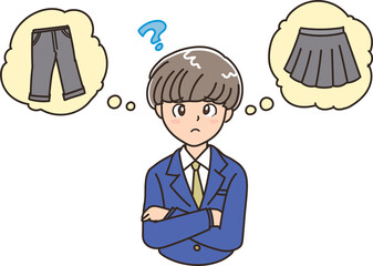 制服を考える中高生