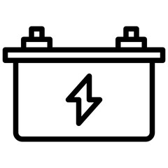 energy outline style icon