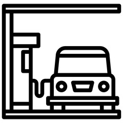 pump outline style icon