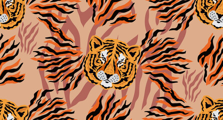 Fototapeta na wymiar Tiger pattern 33