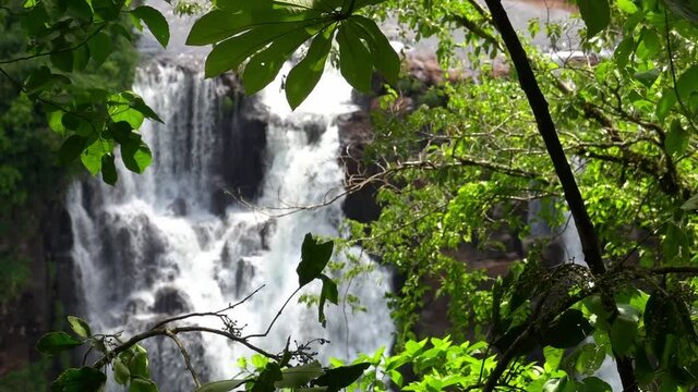Iguazu Falls, biggest waterfall on border of Argentina and Brazil
