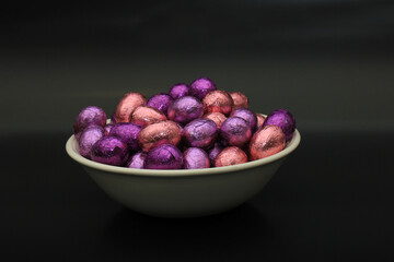 Easter eggs in a bowl