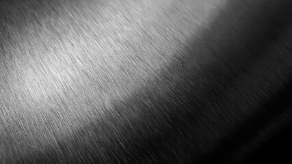 polished brushed metal texture, shiny steel image with high gradient contrast for industrial...