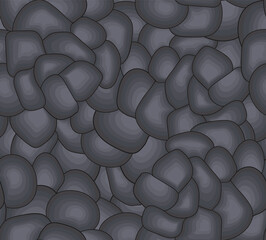Fototapeta premium Vector seamless texture with grey stone. Grey stone wall