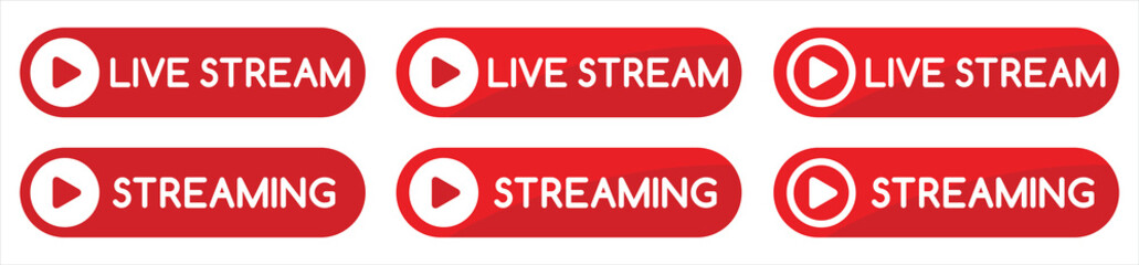 Live streaming concept isolated icon. Vector illustration for online broadcast and tv program.