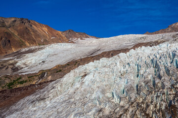 Fototapeta na wymiar Coleman Glacier at Mount Baker in North Cascades