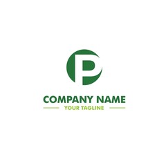 P Letter Initial Logo