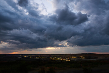 Braunkohletagebau in J&auml;nschwalde in der Nacht