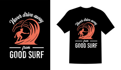 summer surfing stylish t-shirt and apparel trendy design with palm trees