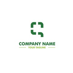 Fototapeta premium Q C Initial Letter Logo