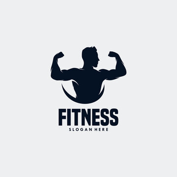 Fitness sport gym Logo design