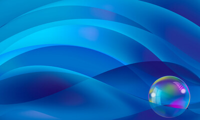 Abstract background in blue tones.