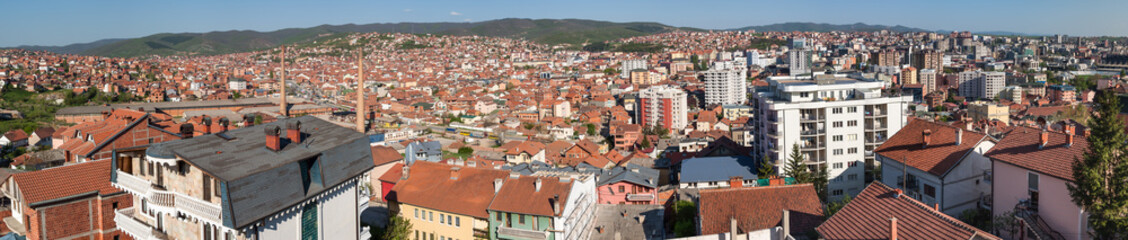 Fototapeta na wymiar Pristina panorama