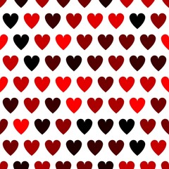 Fototapeta na wymiar Red hearts seamless pattern. Vector illustration seamless pattern. Flat design