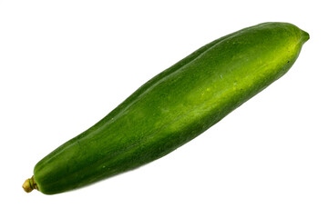 green papaya isolated on white background, ingredient Spicy green papaya salad or somtum Famous food in thailand