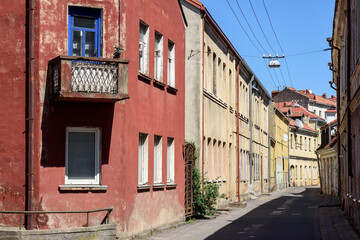 Fototapeta na wymiar Kaunas street scene