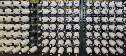 Woven fiberglass roving in a soft cockpit.