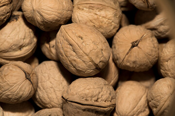 close up of walnuts