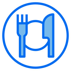 dish blue line icon