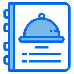 menu blue line icon