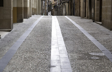 Obraz premium Old street in a medieval town