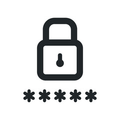 security unlock key icon design