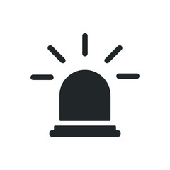 emergency alarm icon design vector