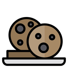 cookie line icon