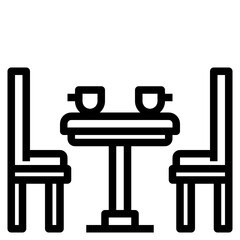 Chair line icon