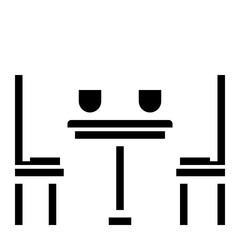Chair glyph icon