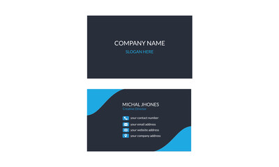 Modern stylish business card design template