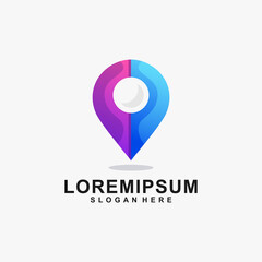 Awesome location color logo design