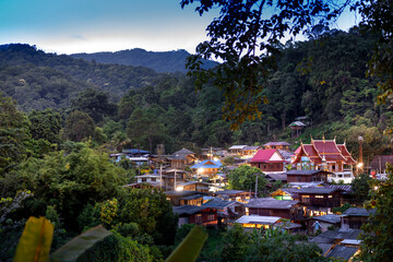 Fototapeta na wymiar Village in the forest of Thailand