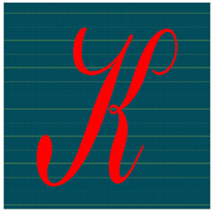 K Letter Logo concept. Creative Minimal emblem design template. Universal elegant icon. Premium business finance logotype. Graphic Alphabet Symbol for Corporate Business Identity.