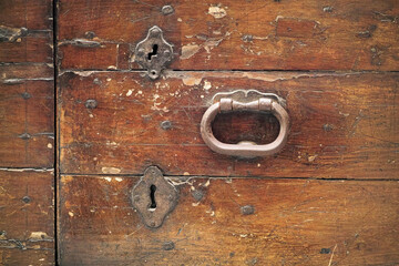 old wooden door