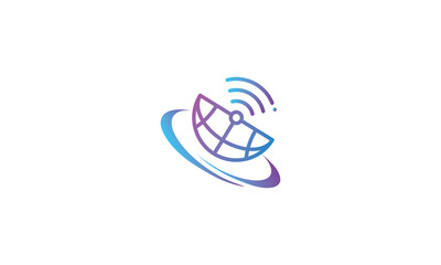 Global tech logo and icon