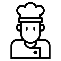 chef line icon
