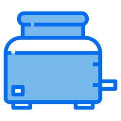 Bread blue line icon