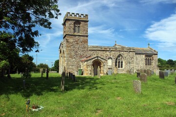 Fototapeta na wymiar All Saints Church, Barmston, East Riding of Yorkshire.