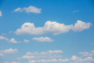 Blue sky with white clouds