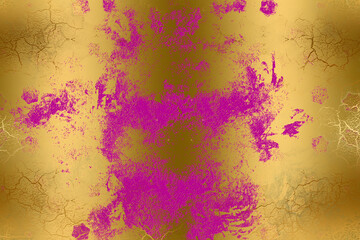 Golden Abstract  decorative paper texture  background  for  artwork  - Illustration