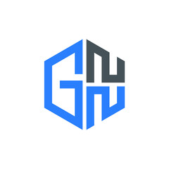 GNN logo GNN icon GNN vector GNN monogram GNN letter GNN minimalist GNN triangle GNN hexagon Unique modern flat abstract logo design 
