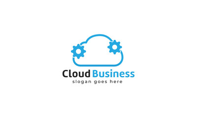 Cloud logo for company and business vector template.