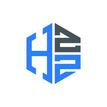 HZZ logo HZZ icon HZZ vector HZZ monogram HZZ letter HZZ minimalist HZZ triangle HZZ hexagon Unique modern flat abstract logo design 