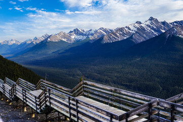Fototapeta na wymiar Sulphur Mountain in the Canadian Rockies of Banff National Park, Alberta, Canada