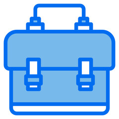 School Bag blue line icon