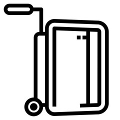 luggage bag line icon
