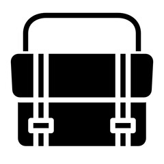 lady bag glyph icon