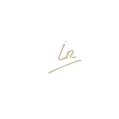 iR handwritten logo for identity